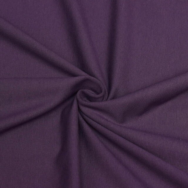 Baumwolljersey uni lila