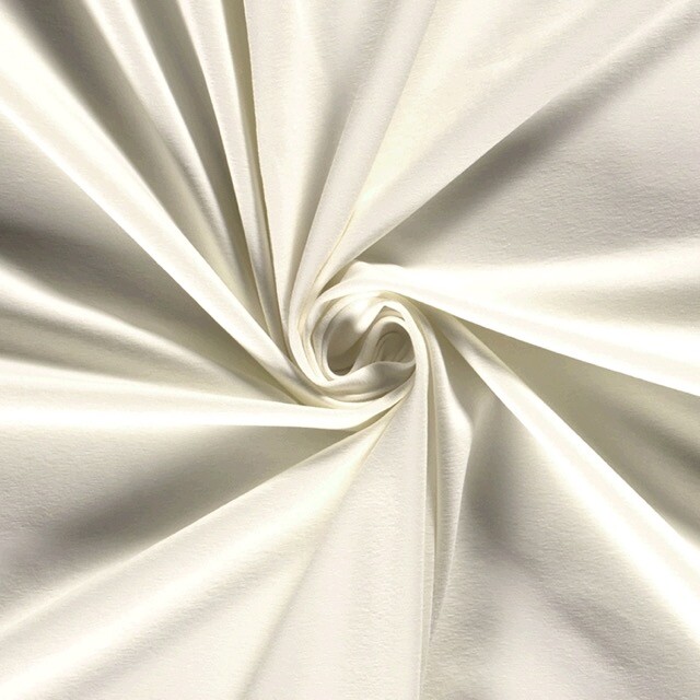 Baumwolljersey uni creme