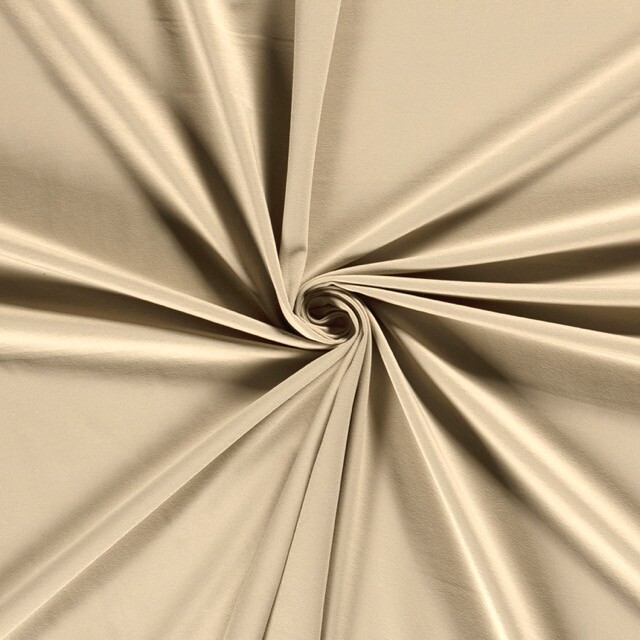 Baumwolljersey uni beige