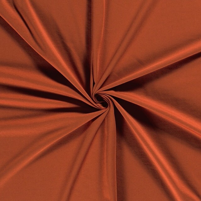 Baumwolljersey uni rotbraun