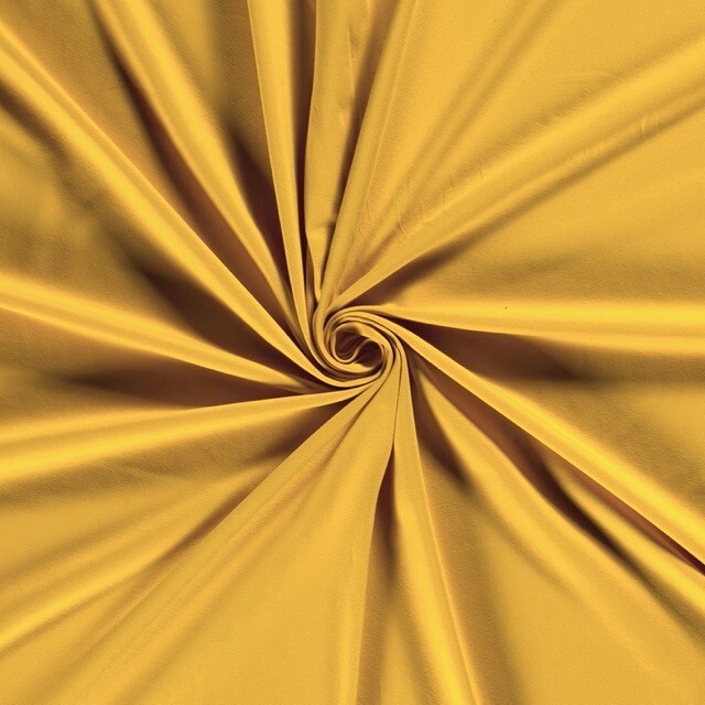 Baumwolljersey uni senf/ocker