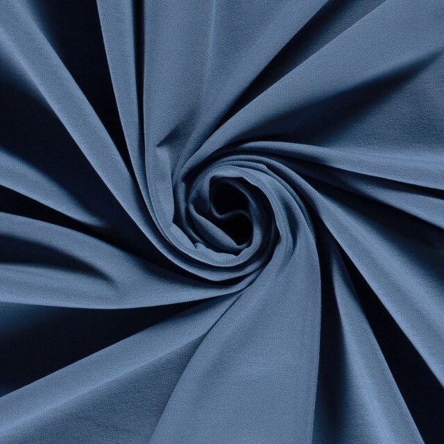 Sweat/French Terry angeraut Uni indigo