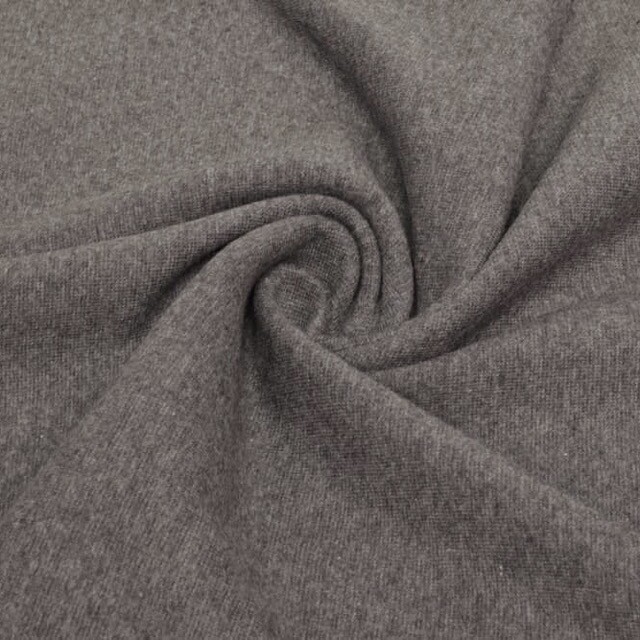 Bündchenstoff meliert dunkelgrau