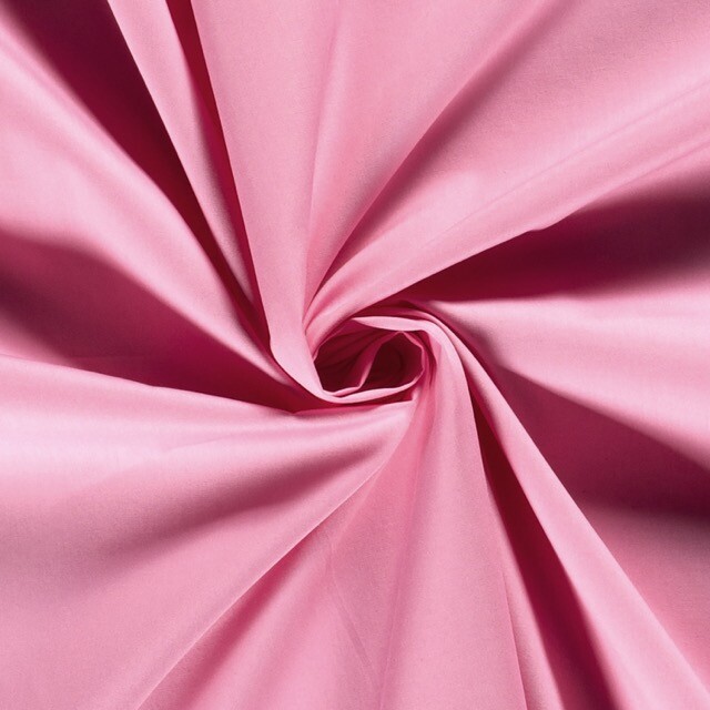 Baumwolle Popeline Uni rosa
