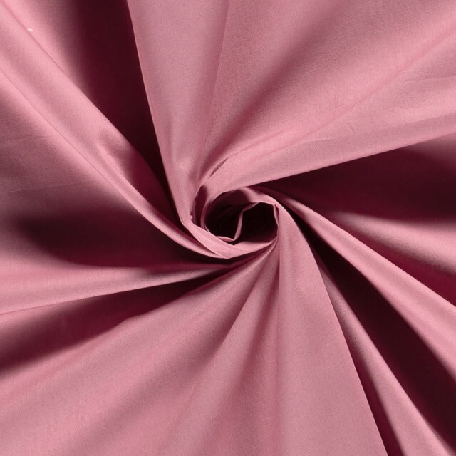 Baumwolle Popeline Uni rosa