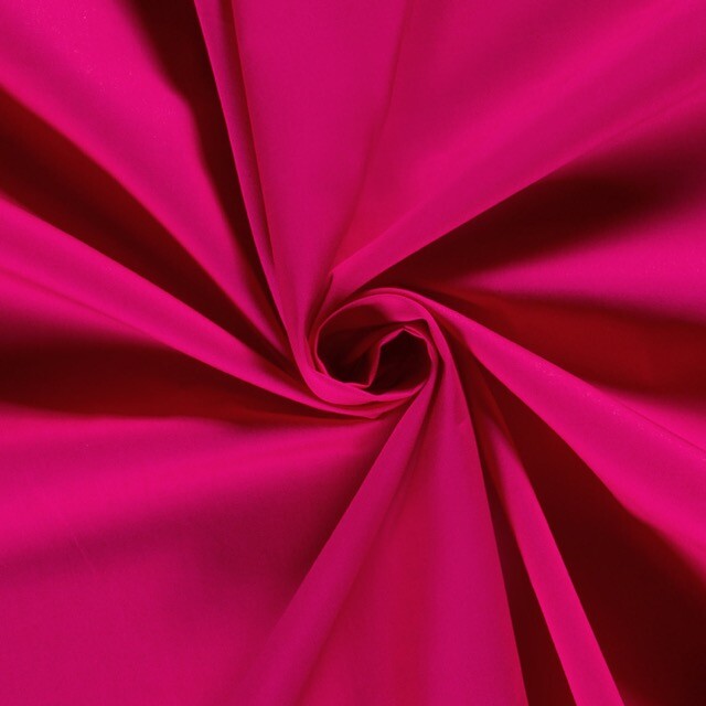 Baumwolle Popeline Uni fuchsia