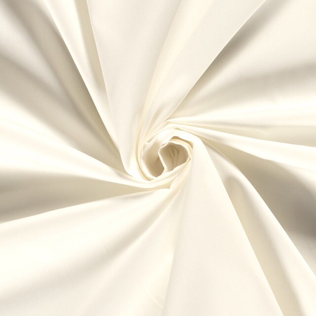 Baumwolle Popeline Uni offwhite