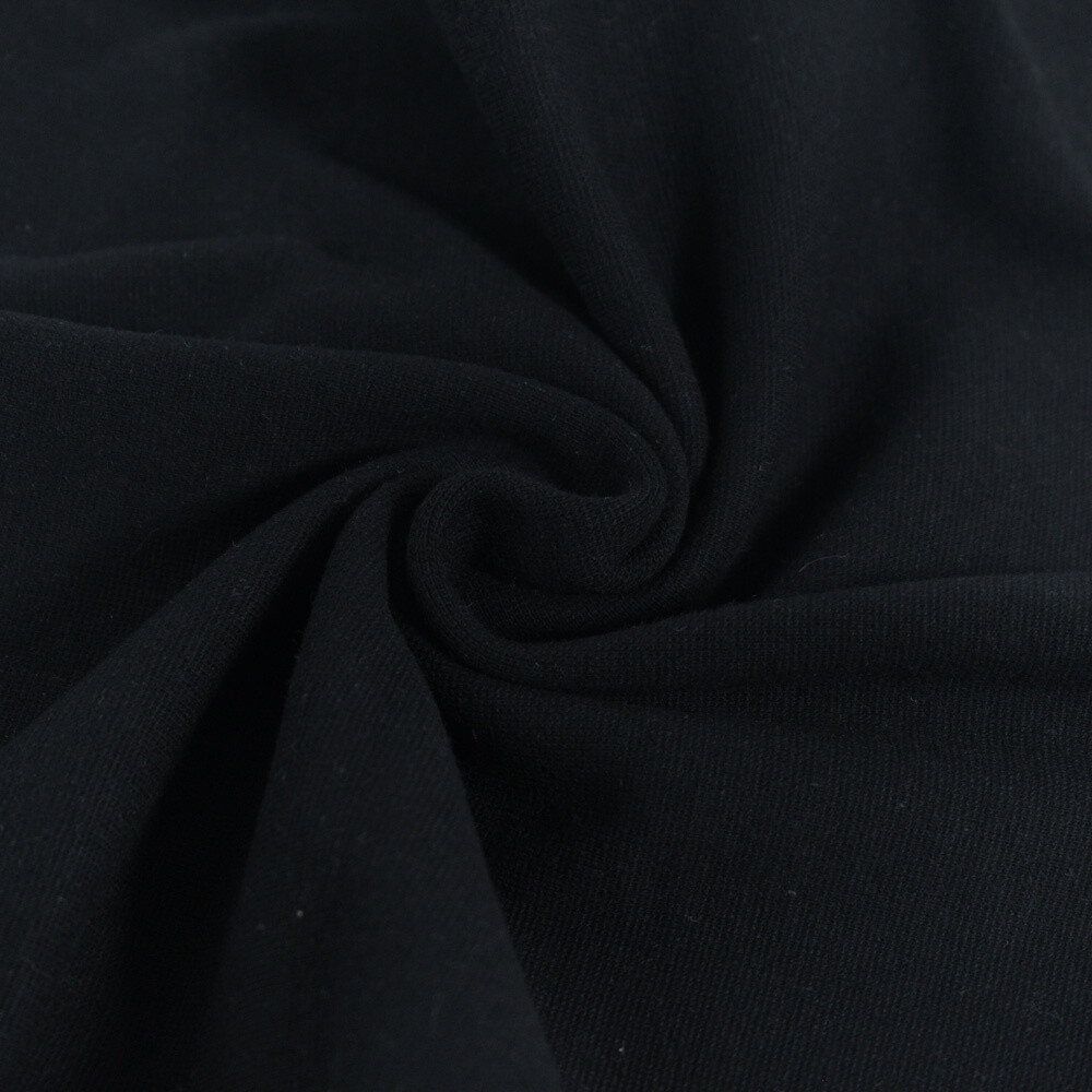 50x70 cm Bündchenstoff schwarz
