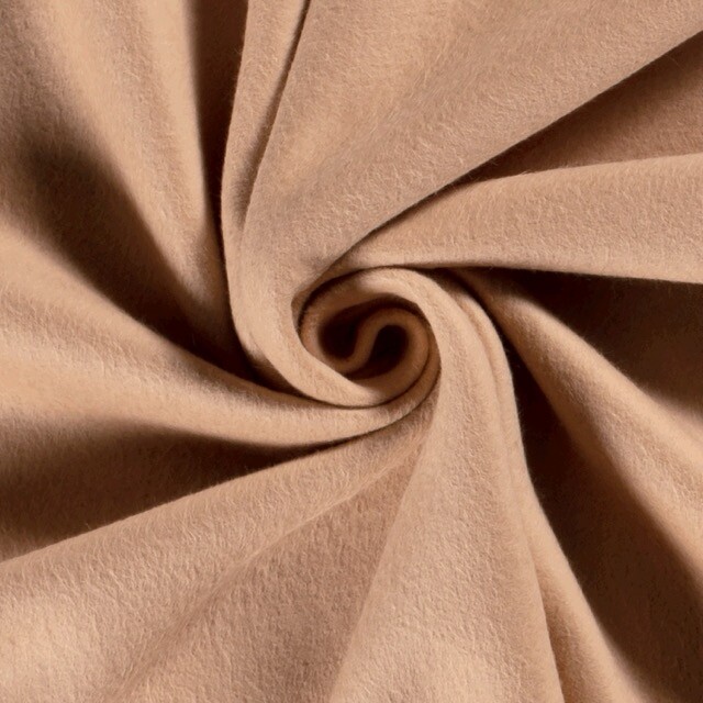 Baumwollfleece terra rosa