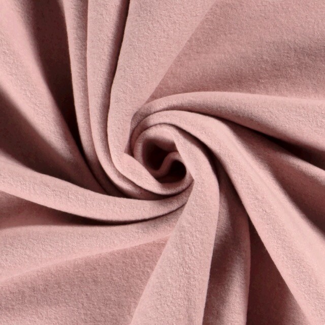Baumwollfleece altrosa