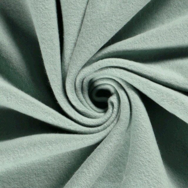 Baumwollfleece dunkelmint