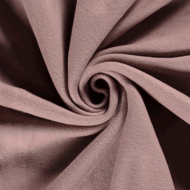Baumwollfleece mauve