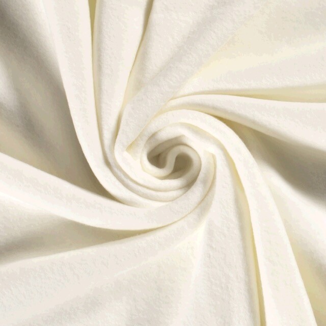 Baumwollfleece offwhite