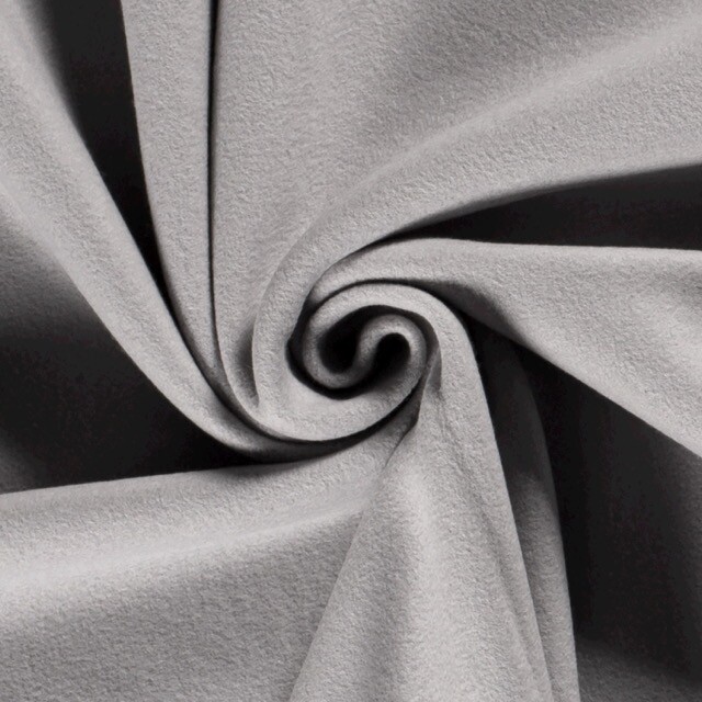 Baumwollfleece grau