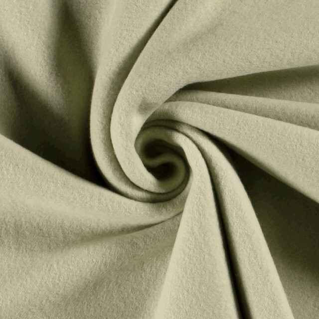Baumwollfleece olivgrün