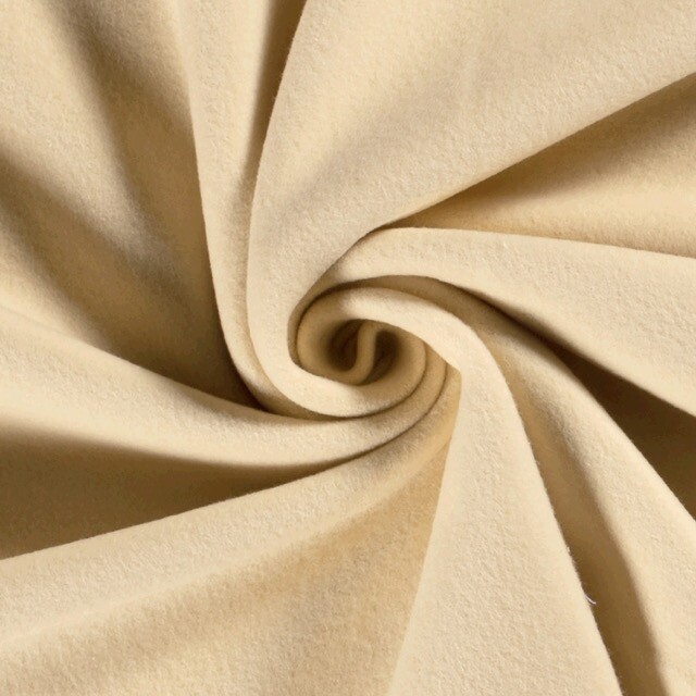 Baumwollfleece beige