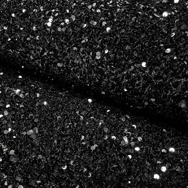 Pailletten samt schwarz