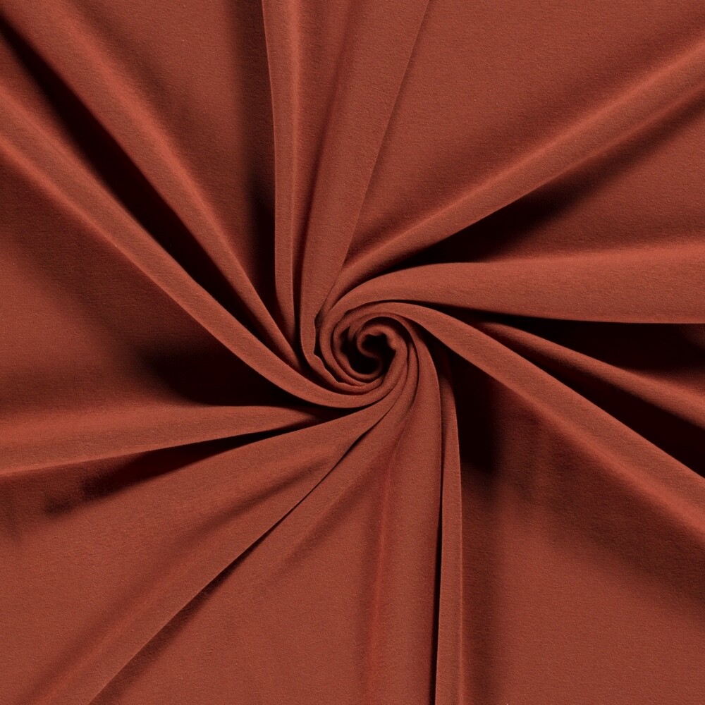 Alpenfleece uni rotbraun