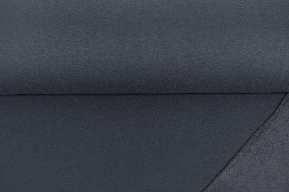 Alpenfleece uni dunkelgrau