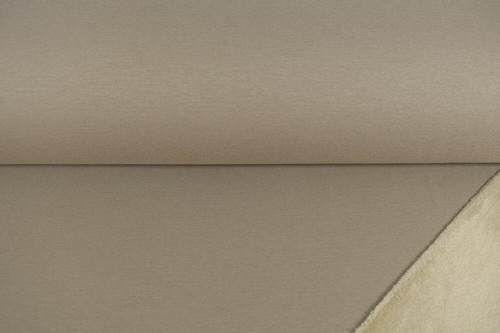 Alpenfleece uni hellbraun