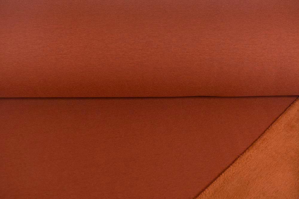 Alpenfleece Uni rotbraun