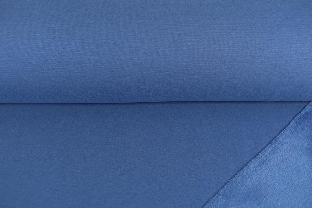 Alpenfleece Uni stahlblau