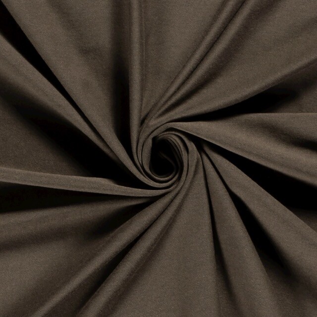 Bambus Jersey Uni taupe braun