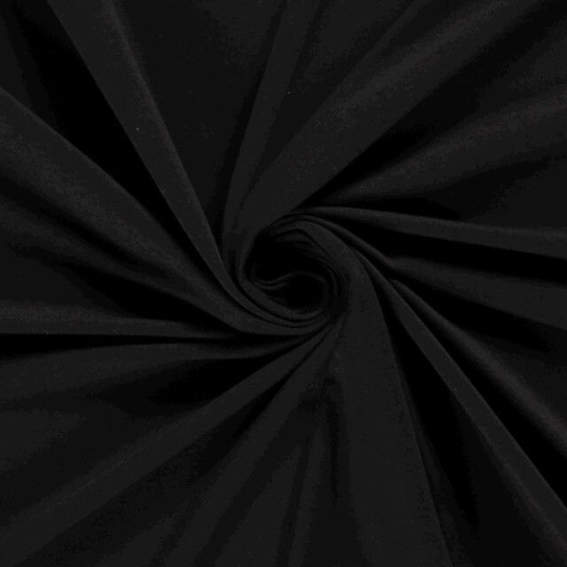 Bambus Jersey Uni schwarz