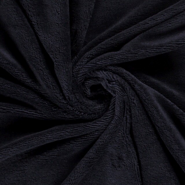Bambus Frottee-Fleece marine
