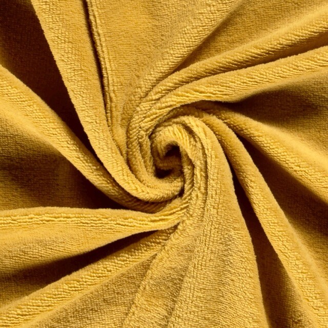 Bambus Frottee-Fleece ocker