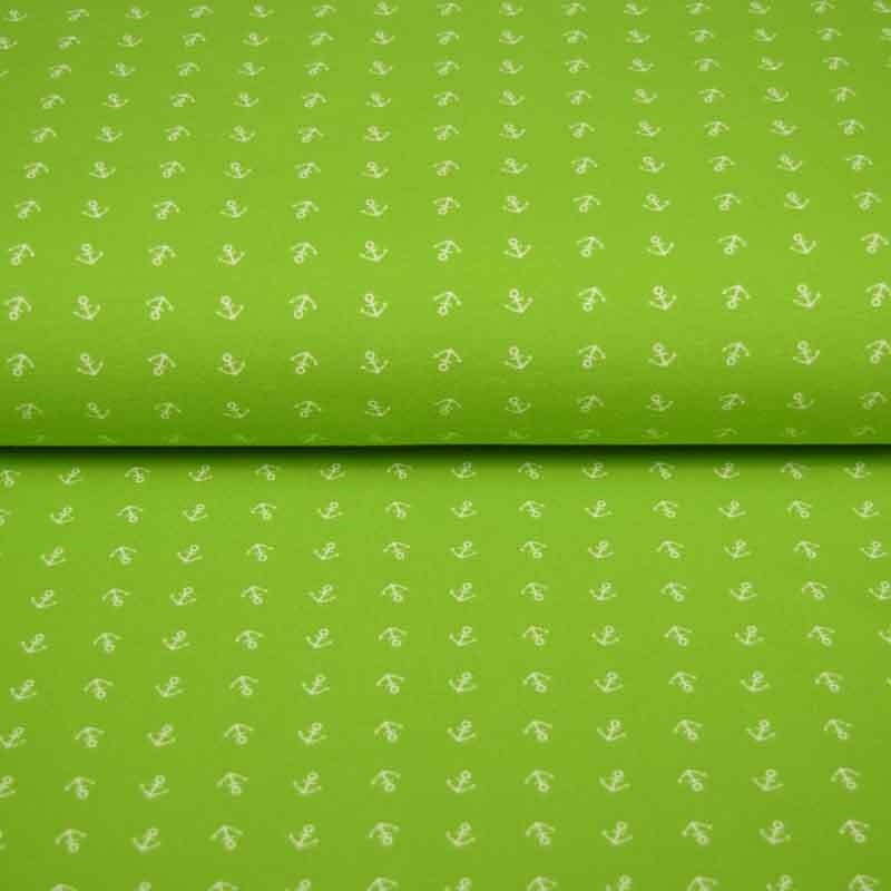 100x150 CM Baumwolljersey Anker kiwi