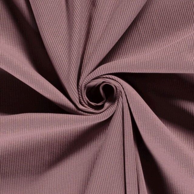 Ripp jersey uni mauve