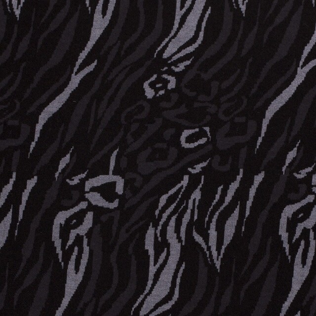 Jersey stoff discharge tiere  schwarz
