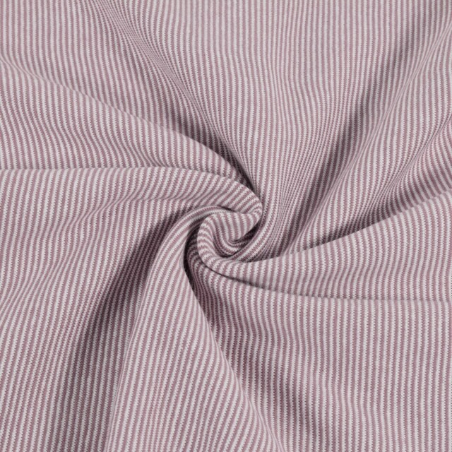 50x70 cm Bündchenstoff gestreift 1mm mauve