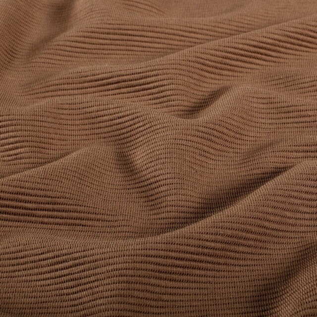 Ottoman ripp-jersey uni camel