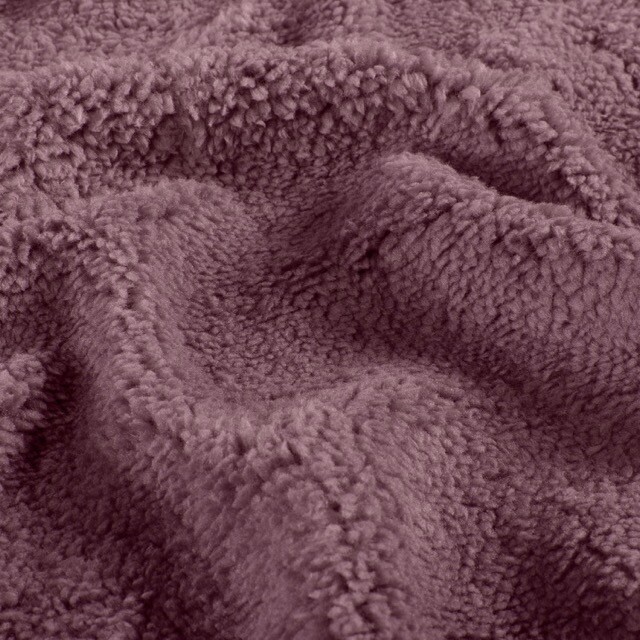 Sherpa fleece uni mauve