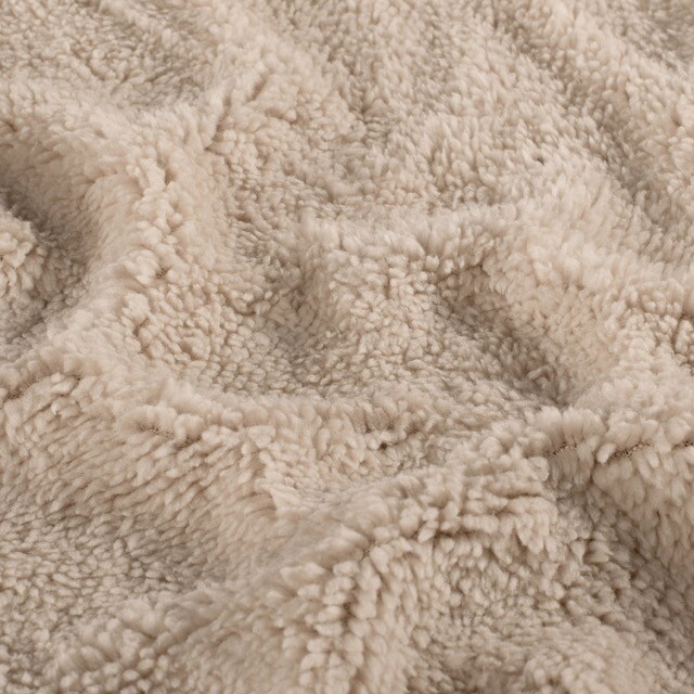 Sherpa fleece uni beige