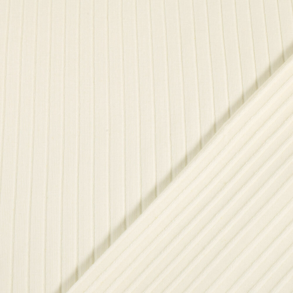 Baumwolljersey rib offwhite