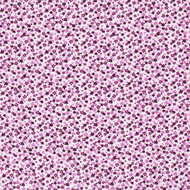 Baumwolle Popeline gemustert Blumen rosa