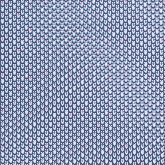 Baumwolle popeline Abstrakt stahlblau