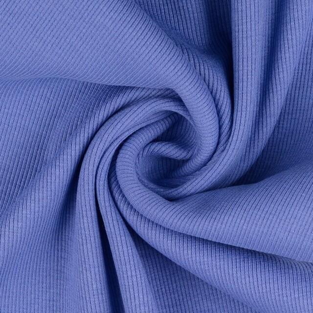 50x60cm Bündchenstoff gerippt 2x2 jeansblau