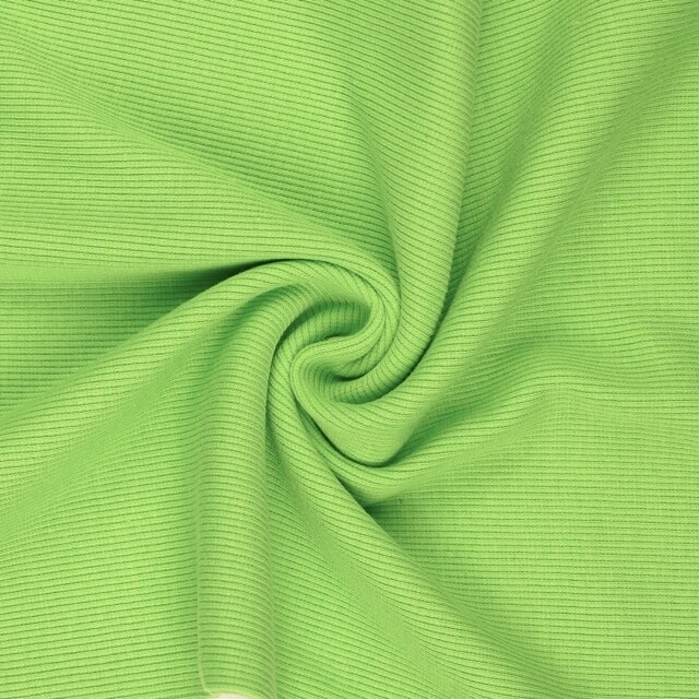 50x60cm Bündchenstoff gerippt 2x2 kiwi