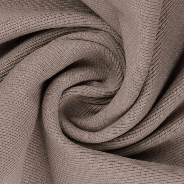 50x60cm Bündchenstoff gerippt 2x2 beige