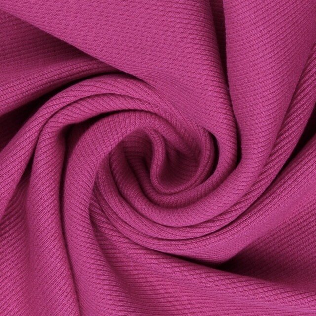 50x60cm Bündchenstoff gerippt 2x2 pink