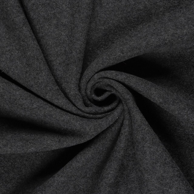 Wollwalk/walkloden meliert grau