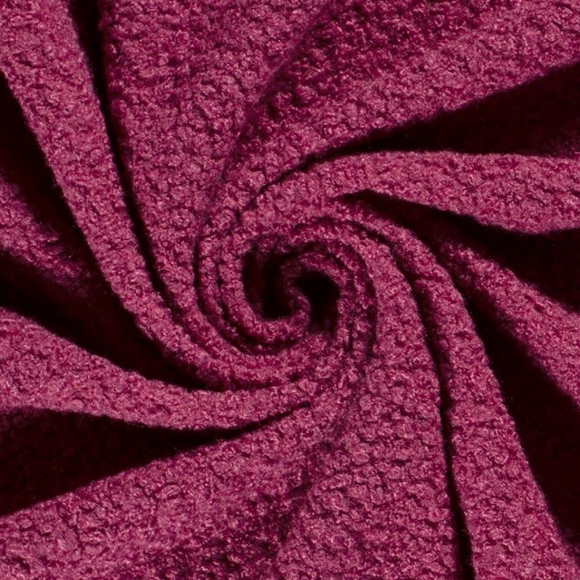 Feinstrick Bouclé Uni fuchsia