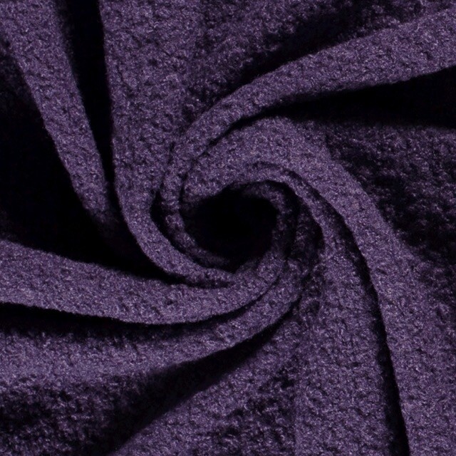 Feinstrick Bouclé Uni lila