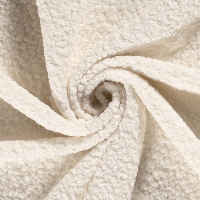 Feinstrick Bouclé Uni offwhite