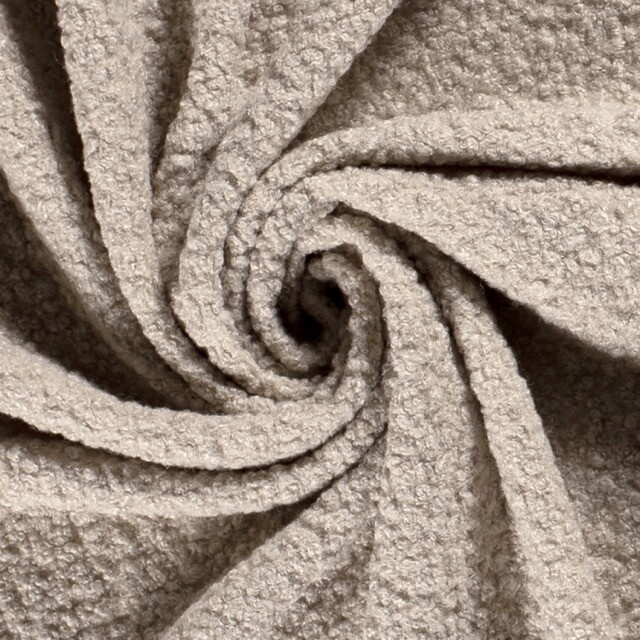 Feinstrick Bouclé Uni beige