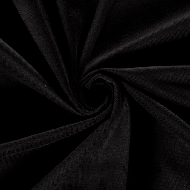 Feincord Stretch schwarz